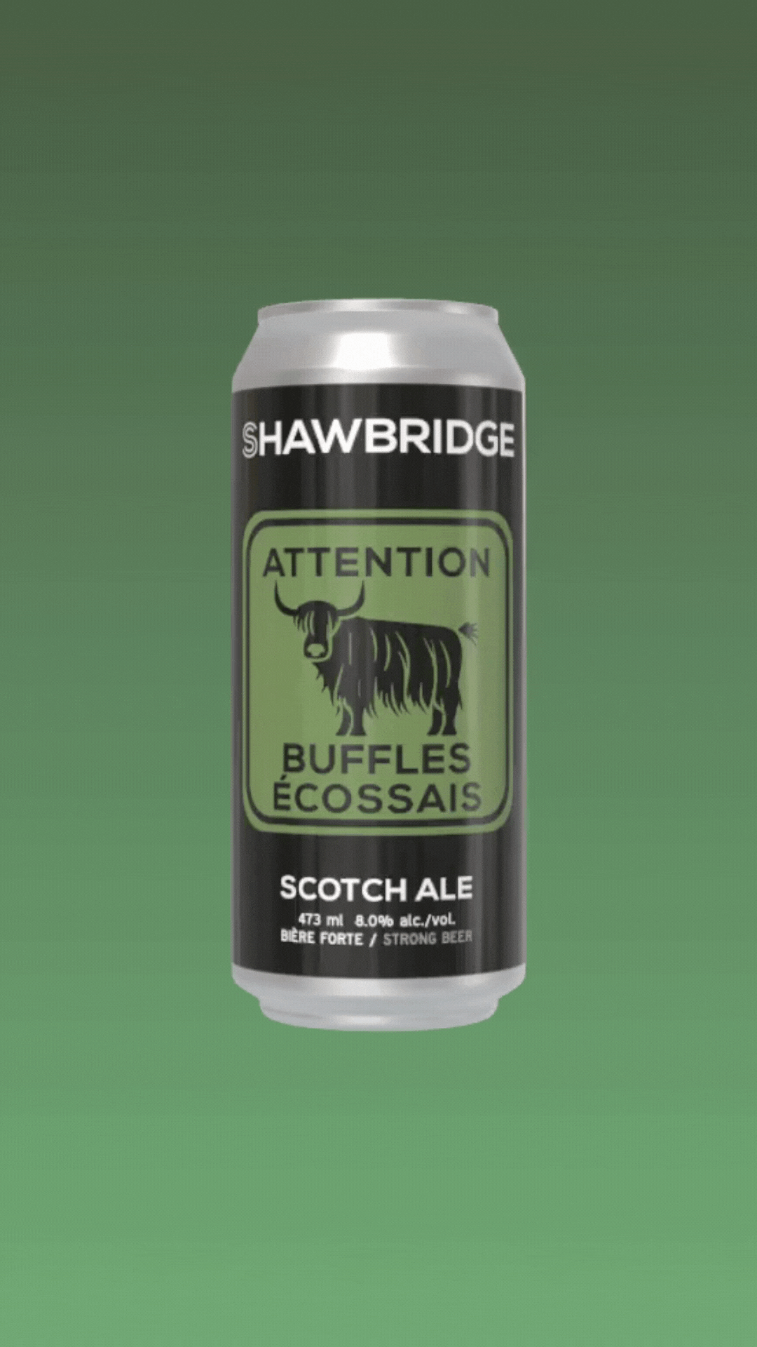 La Scotch Ale de la microbrasserie Shawbridge, aussi nommée Buffles écossais. Une bière foncée qui rappellent l'hiver.