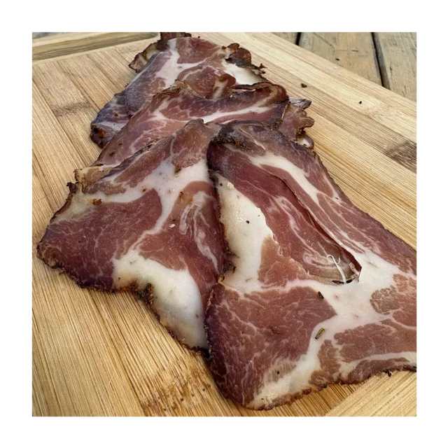de la coppa tranché, de l'échine de porc