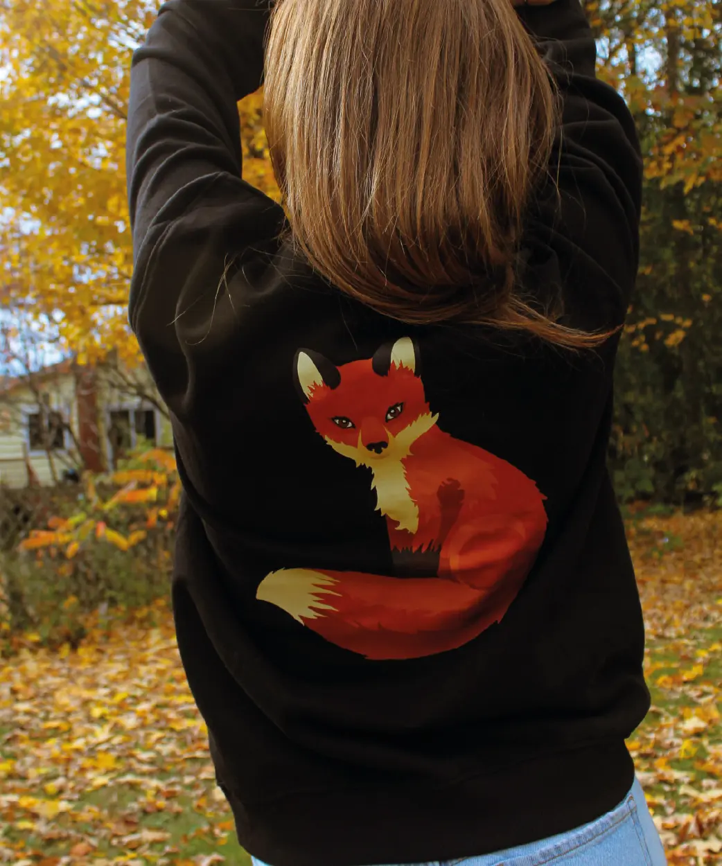 Un crewneck Rousse Futée une bière classique rousse signée Shawbridge