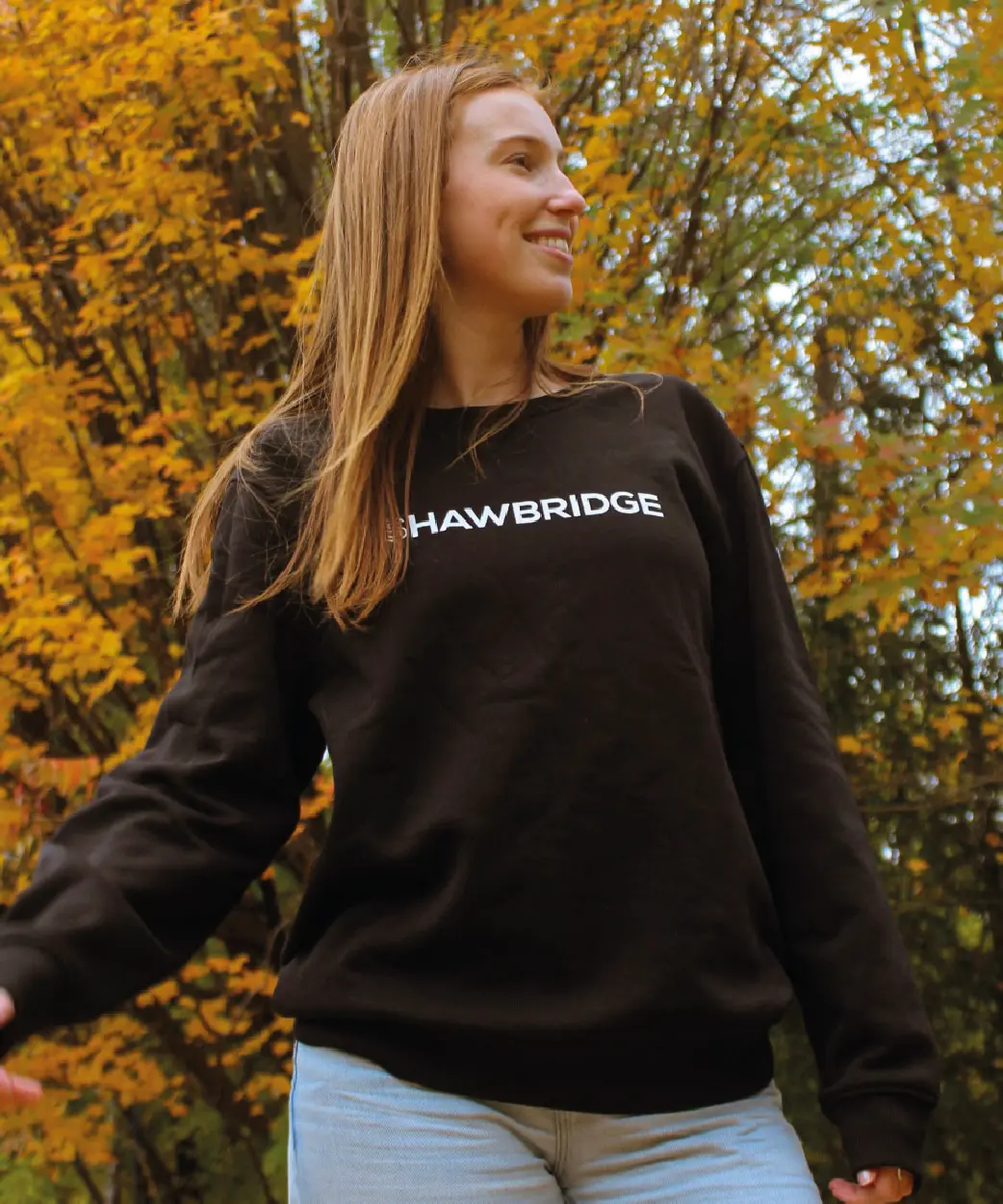 Un crewneck Rousse Futée une bière classique rousse signée Shawbridge