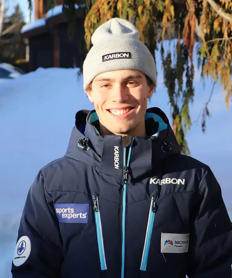 Philippe Savard un athète de ski alpin sur l'équipe du Québec