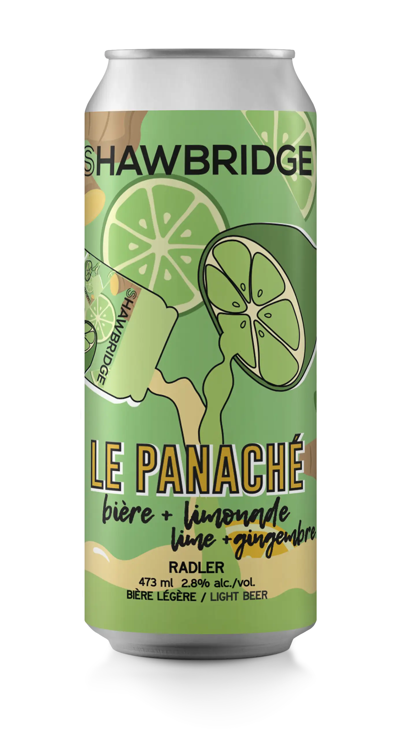 s-biere-panache-lime-gingembre-raddler-limonade-laurentides-shawbridge Bière Panaché à la limonade à la lime et au gingembre brassée à Prévost dans les Laurentides par brasserie Shawbridge