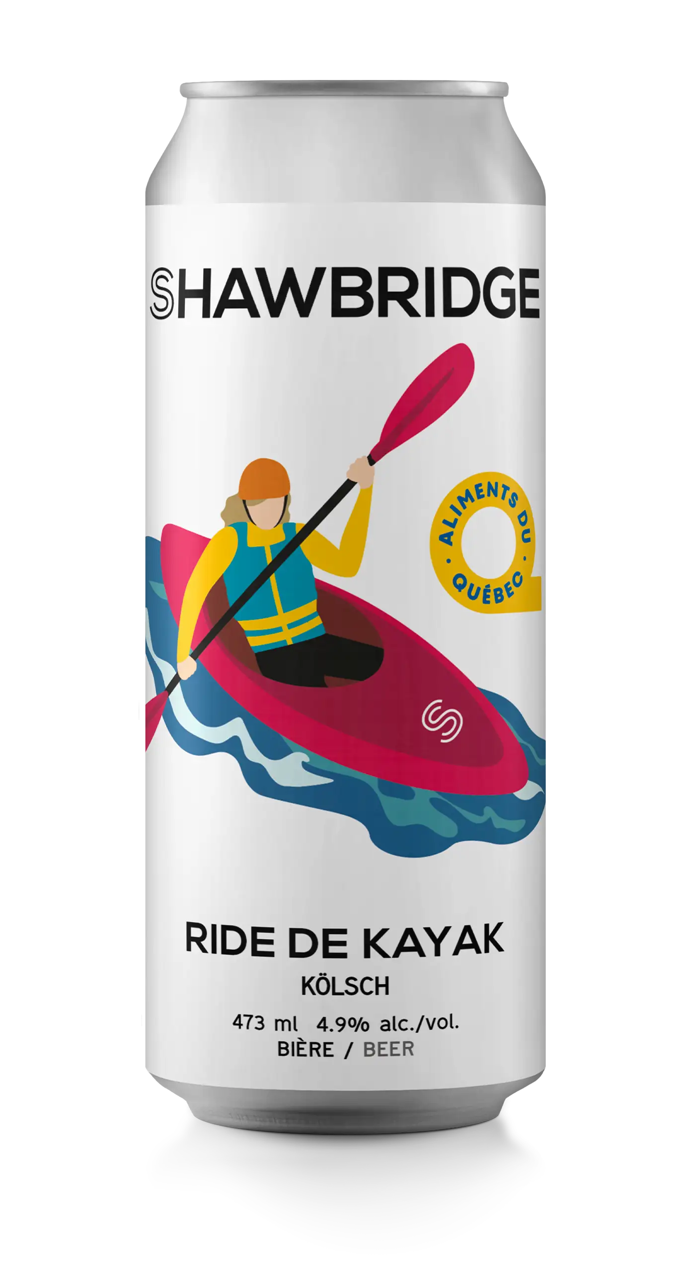 s-biere-ride-kayak-kolsch-blonde-laurentides-shawbridge Bière la ride de kayak une kölsch brassée à Prévost dans les Laurentides par brasserie Shawbridge