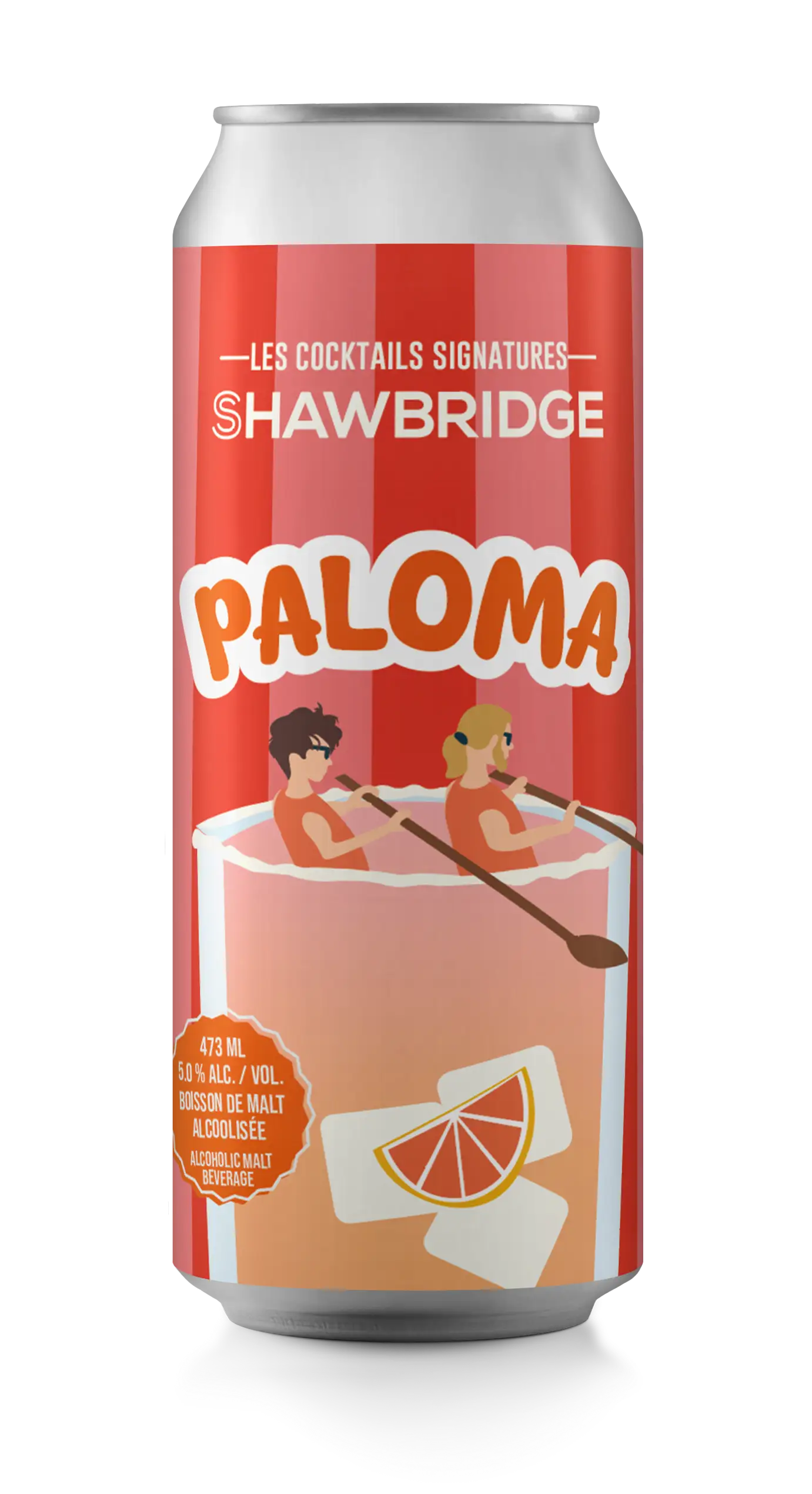 Prêt-à-boire alcoolisé paloma brassée à Prévost dans les Laurentides par brasserie Shawbridge