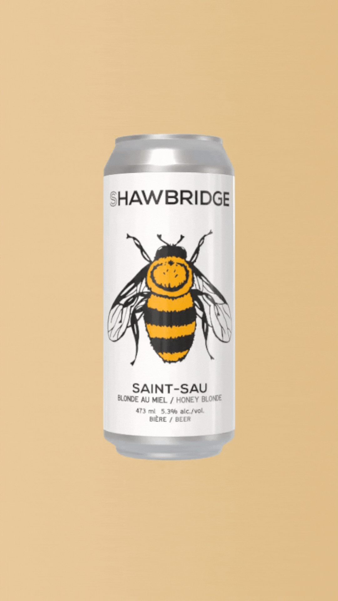 Notre bière la Saint-Sau, une blonde au miel, en référence à notre restaurant Le Saint-Sau Pub Gourmand