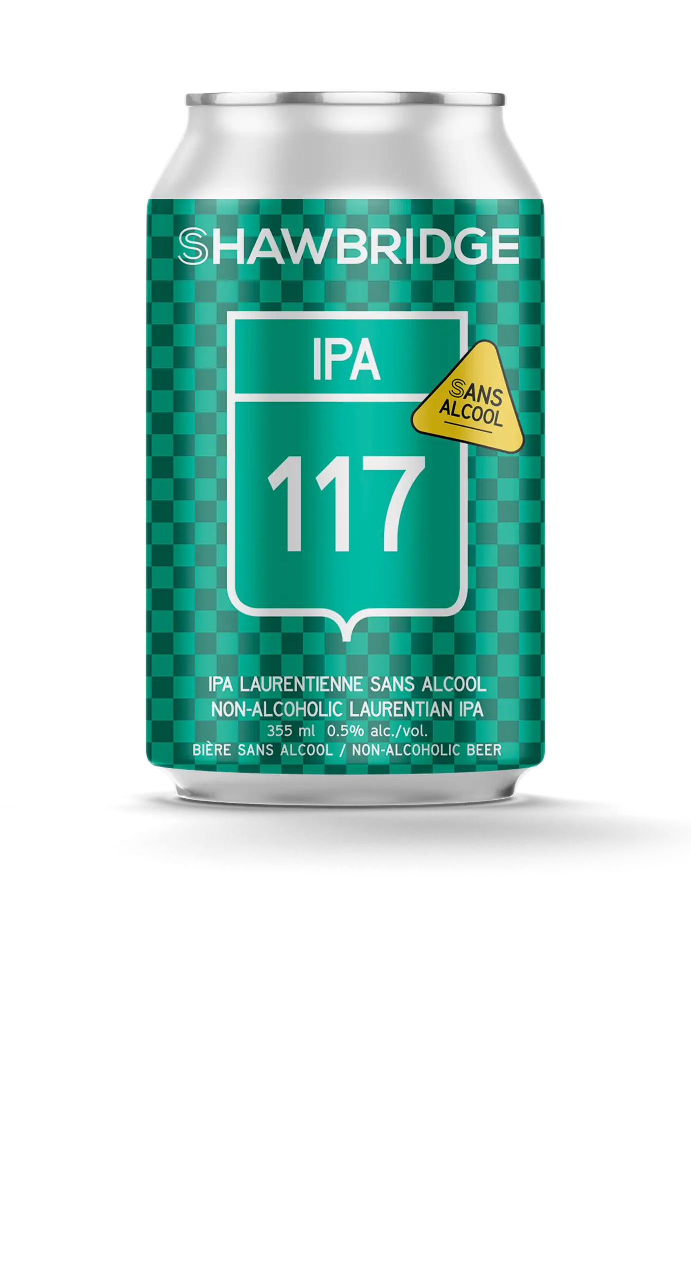 shawbridge-biere-sans-limite-ipa-laurentides Sans Limite IPA 117, une bière sans alcool brassée à Prévost dans les Laurentides par brasserie Shawbridge