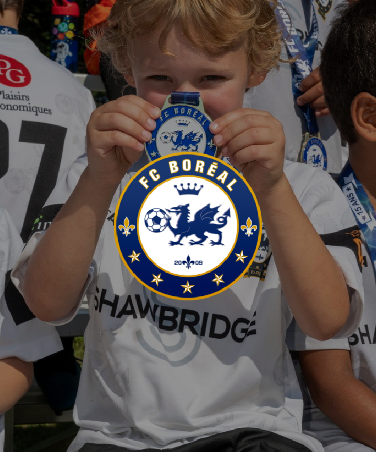 Club de soccer FC Boréal commandité par la Microbrasserie Shawbridge