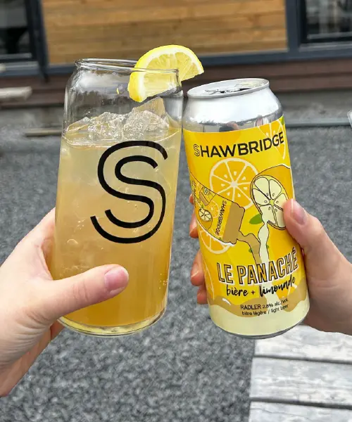 Verre Microbrasserie Shawbridge Le Panaché limonade